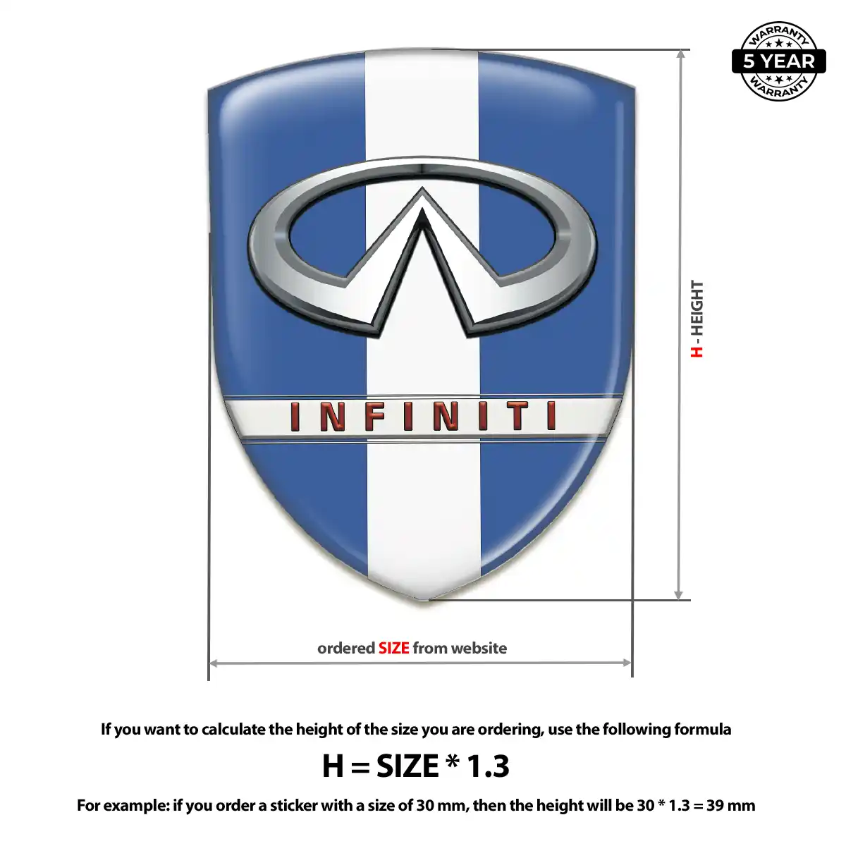 Infiniti Silicone Badge Opulent Line