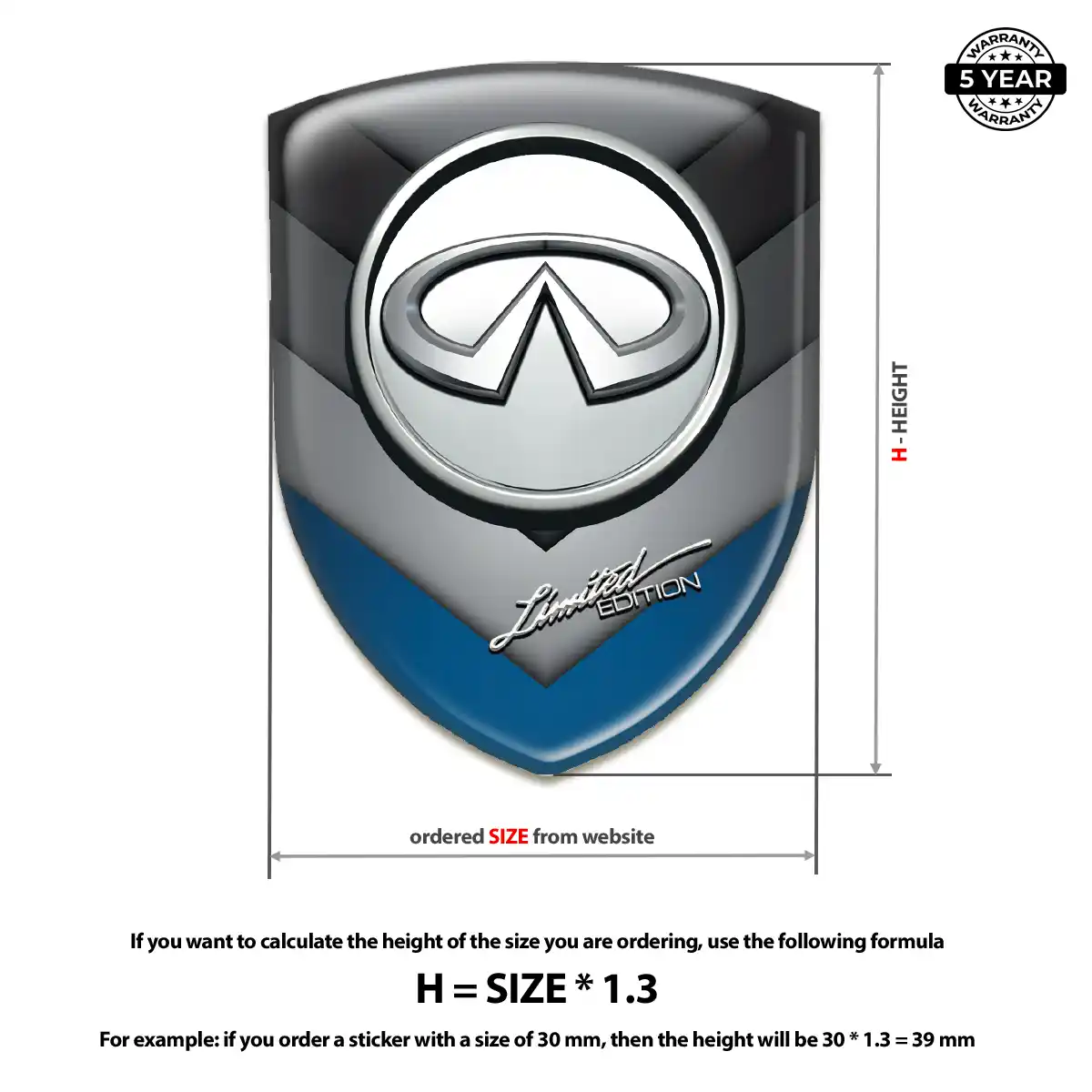 Infiniti Silicone Badge Resin Elite