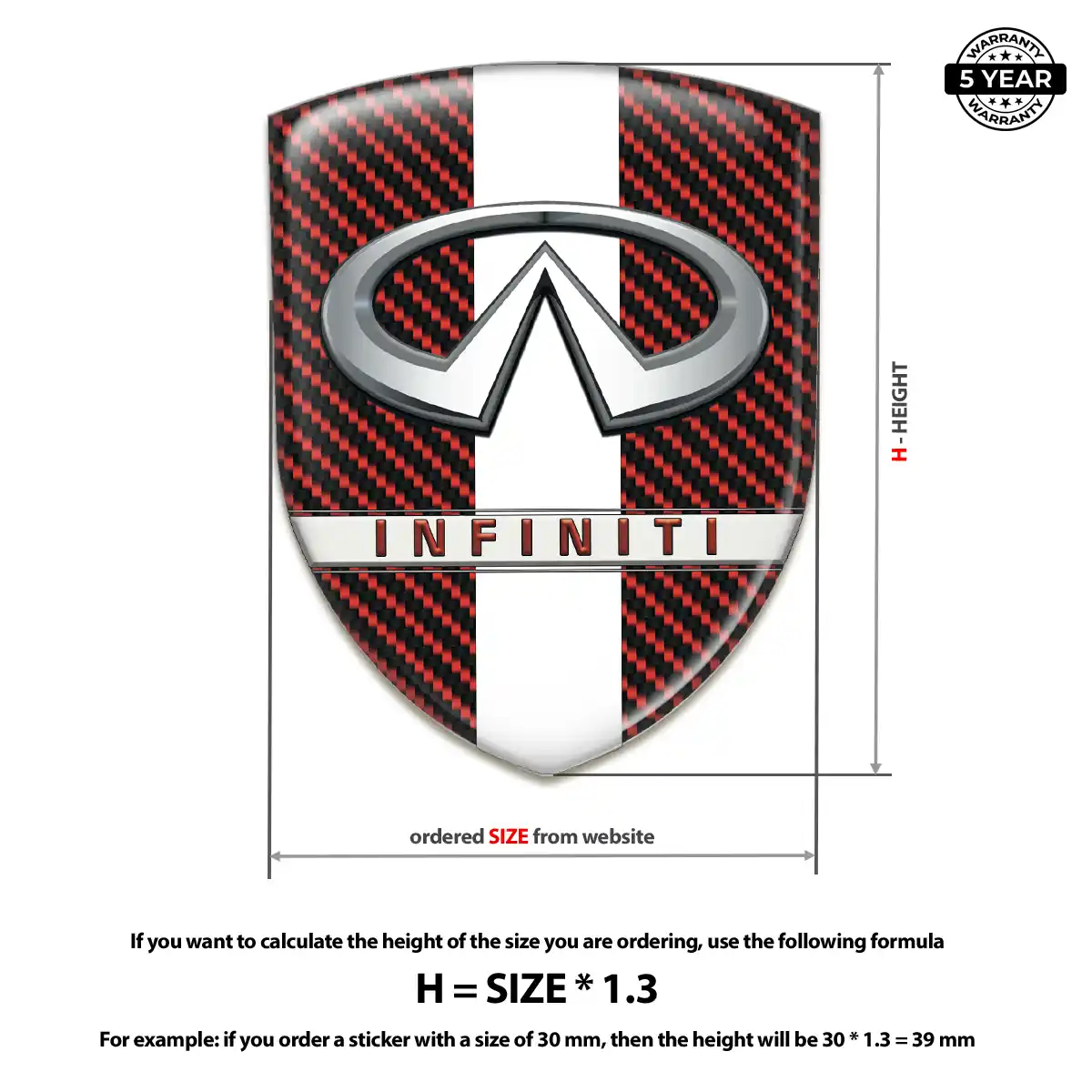 Infiniti Silicone Badge Street Tuning