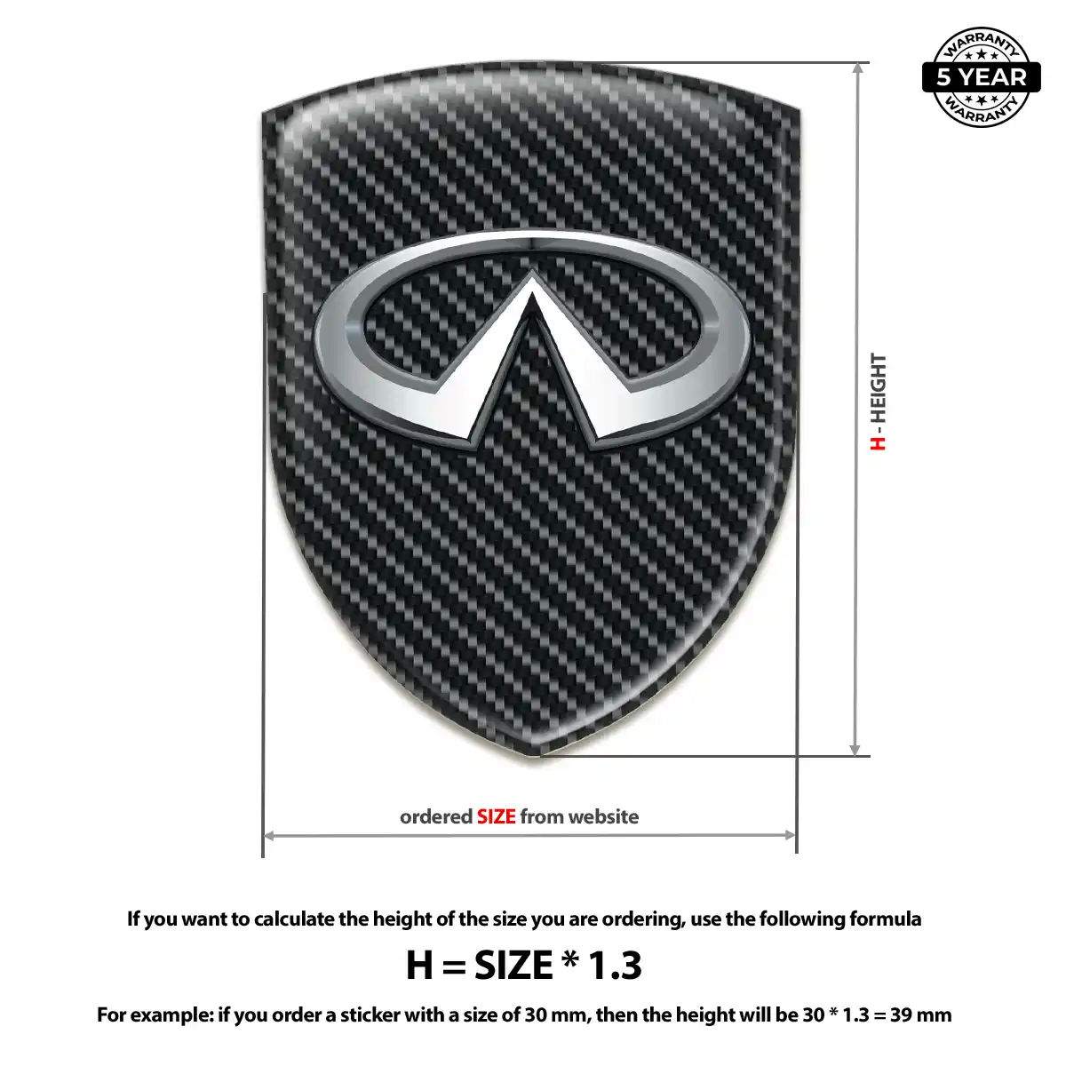 Infiniti Silicone Emblem Auto Tuning