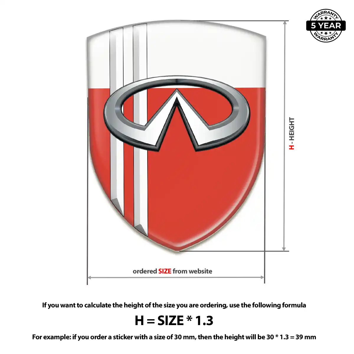 Infiniti Silicone Emblem Cabin Style