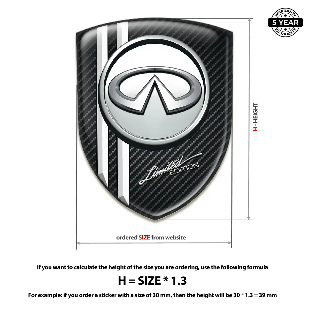 Infiniti Silicone Emblem Exterior Luxe