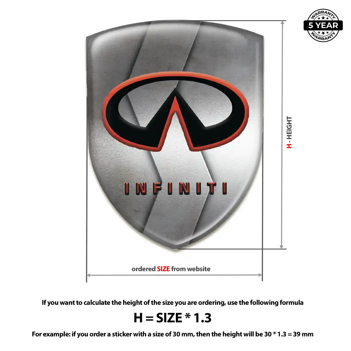 Infiniti Silicone Emblem Interior Elegance