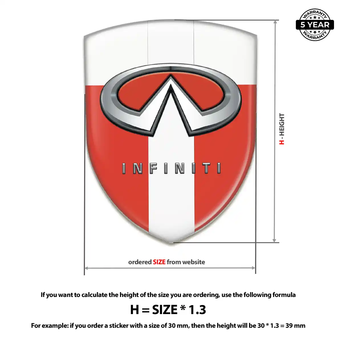 Infiniti Silicone Emblem Noble Edition