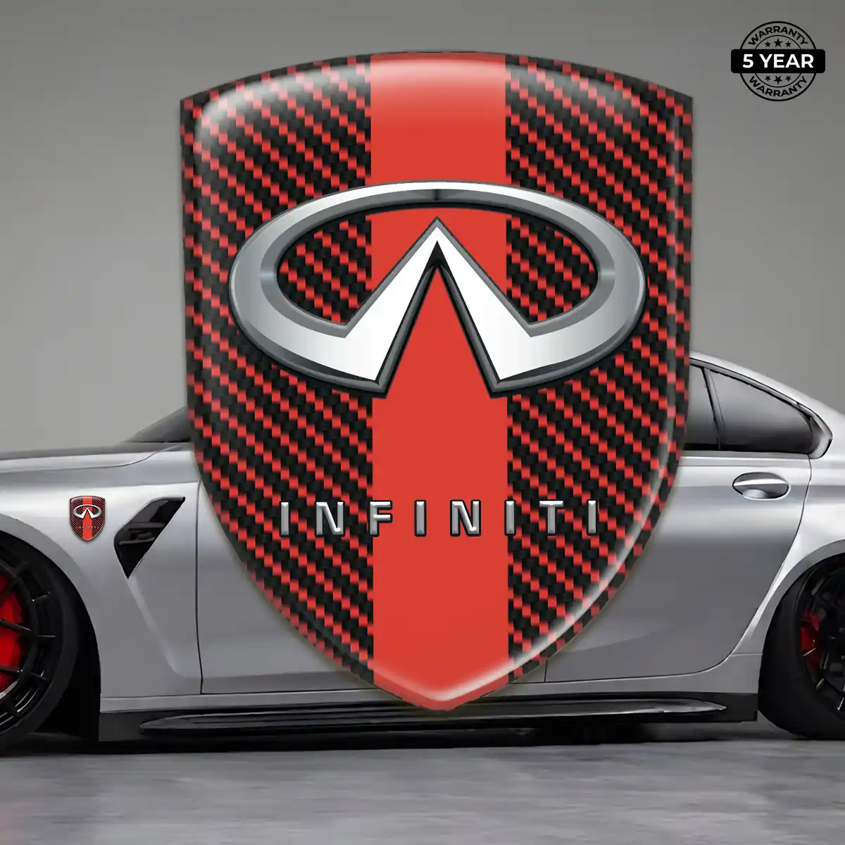 Infiniti Silicone Emblem Performance Style