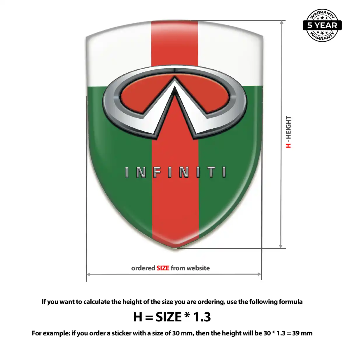 Infiniti Silicone Emblem Prestige Line