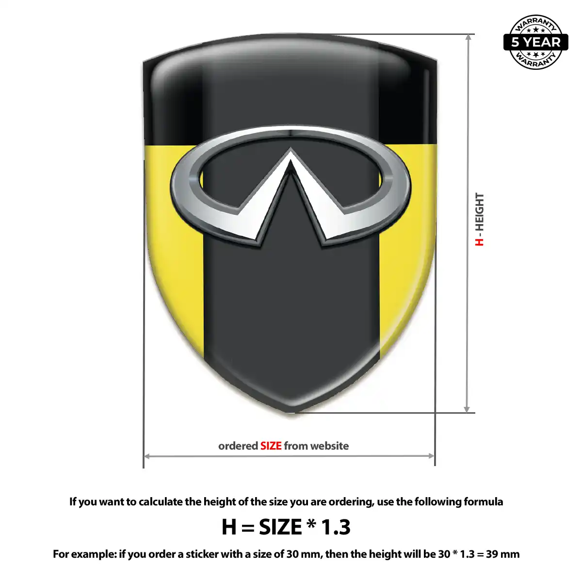 Infiniti Silicone Emblem Resin Luxe