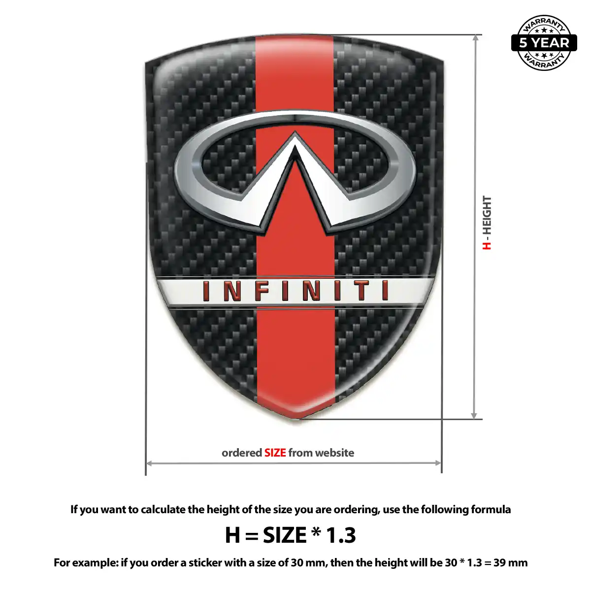 Infiniti Silicone Emblem Sport Tuning