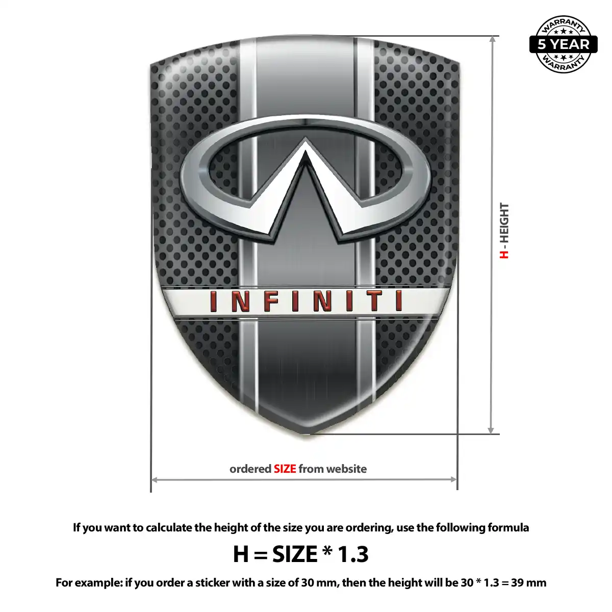 Infiniti Silicone Emblem Street Tuning