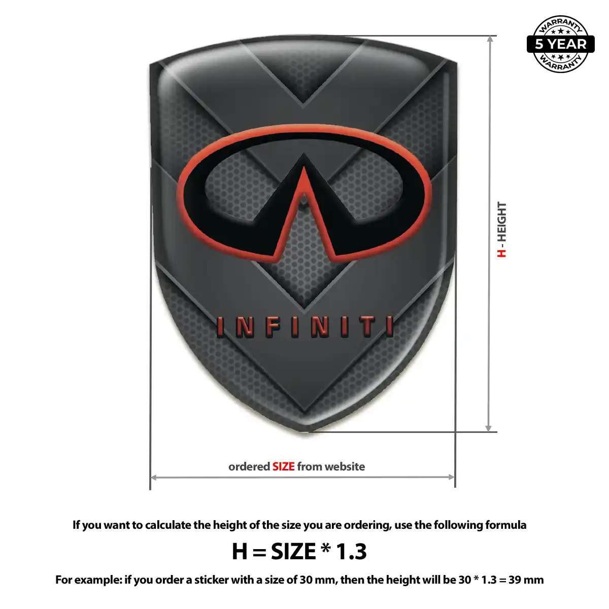 Infiniti Silicone Sticker Cabin Style
