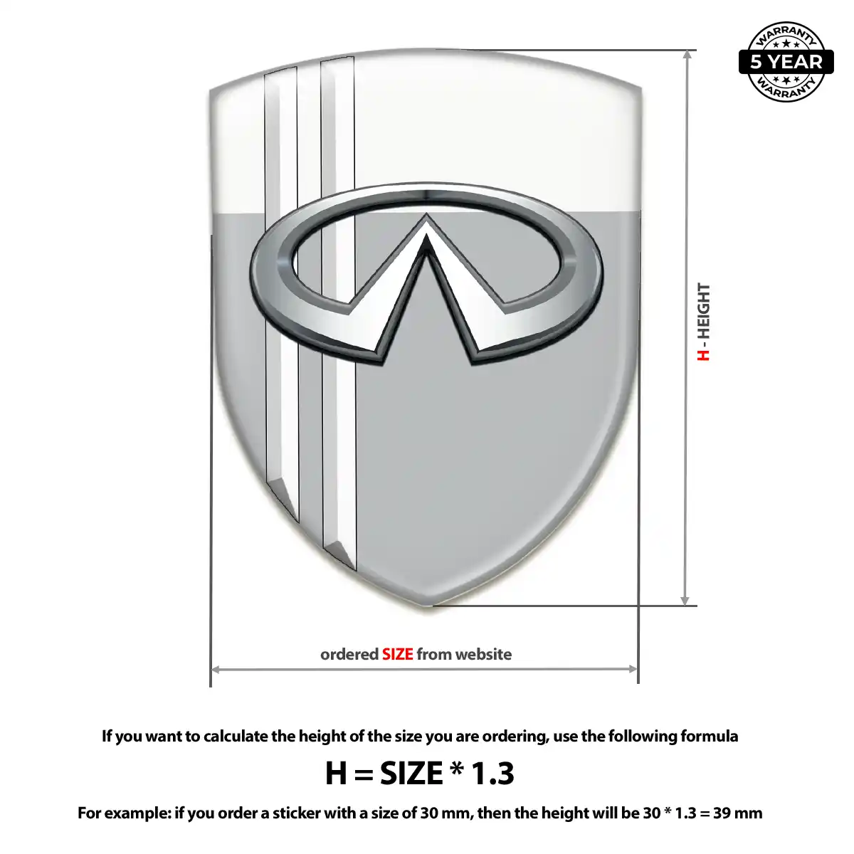 Infiniti Silicone Sticker Elite Edition