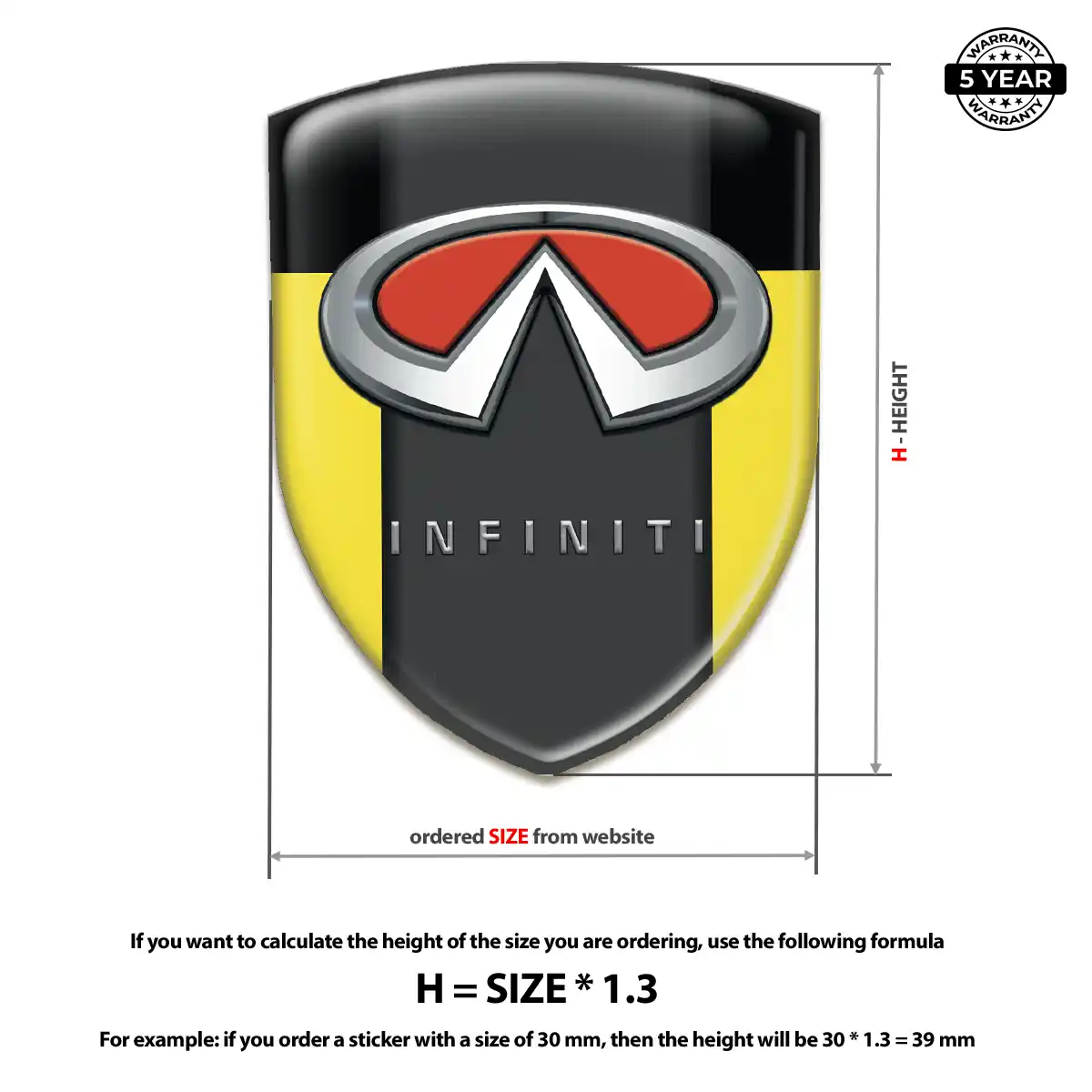 Infiniti Silicone Sticker Exclusive Series