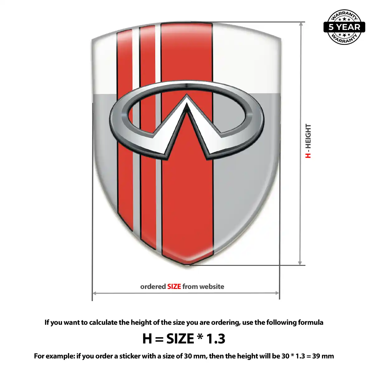 Infiniti Silicone Sticker Interior Elegance