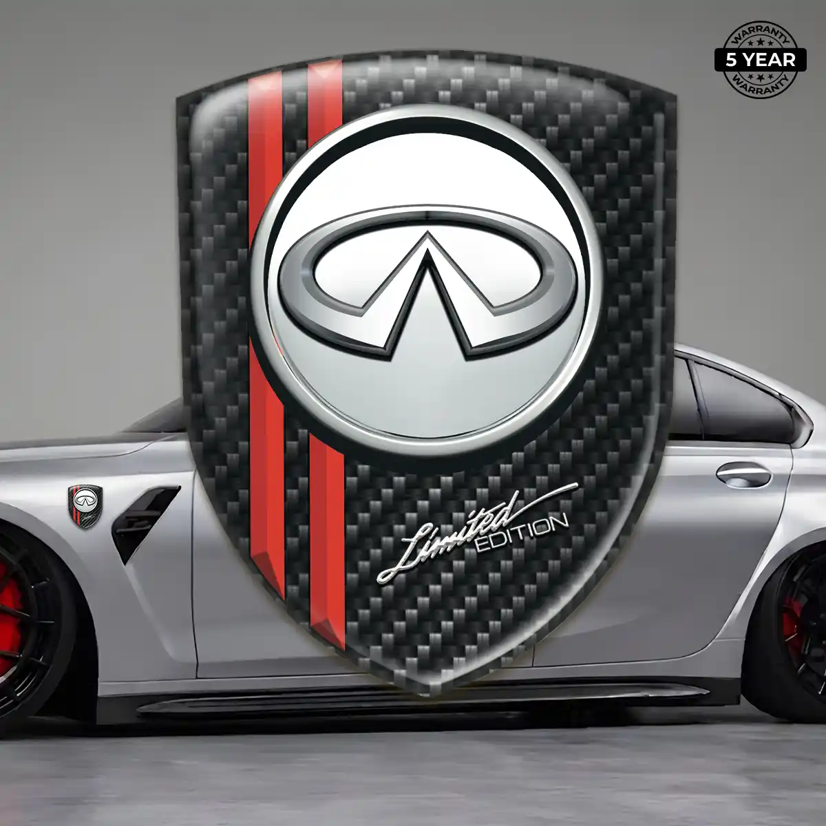 Infiniti Silicone Sticker Outer Style