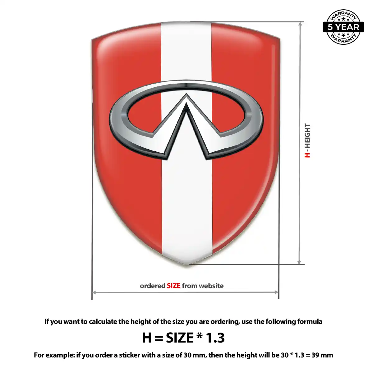 Infiniti Silicone Sticker Resin Elite
