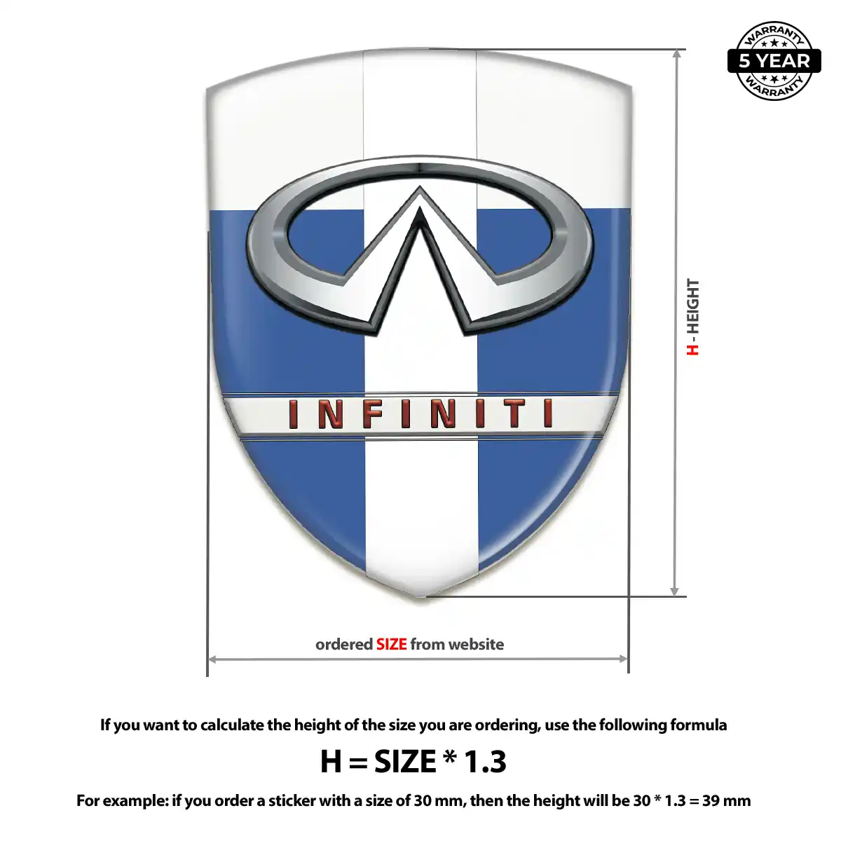 Infiniti Sticker Auto Tuning