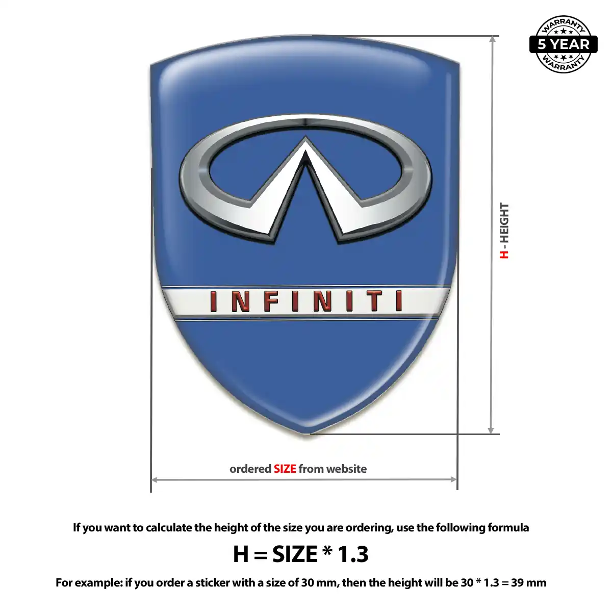 Infiniti Sticker Interior Luxe