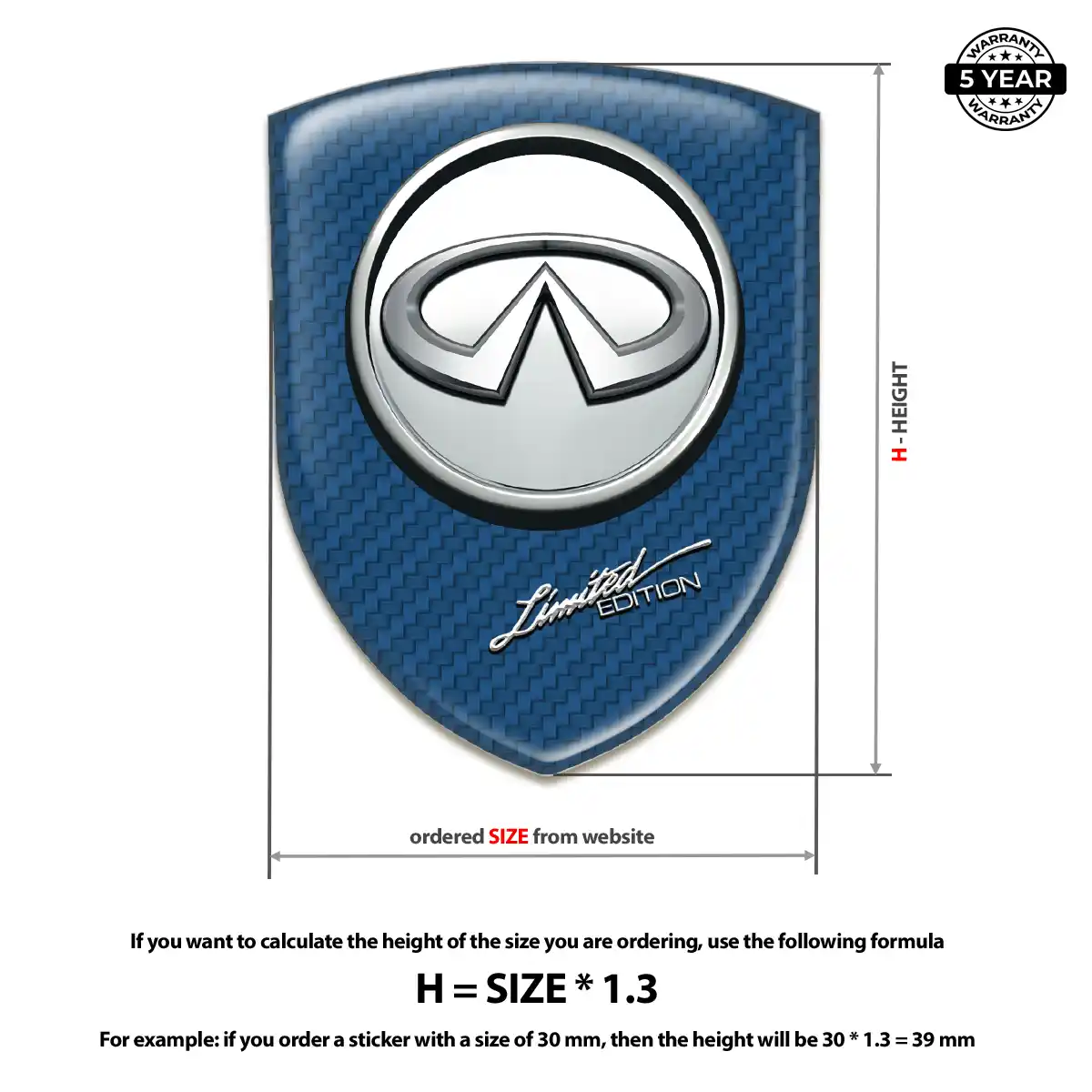 Infiniti Sticker Performance Style