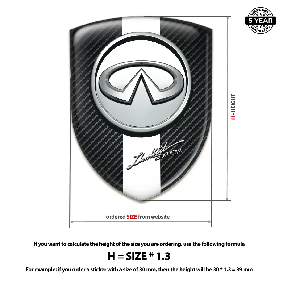 Infiniti Sticker Premium Dome