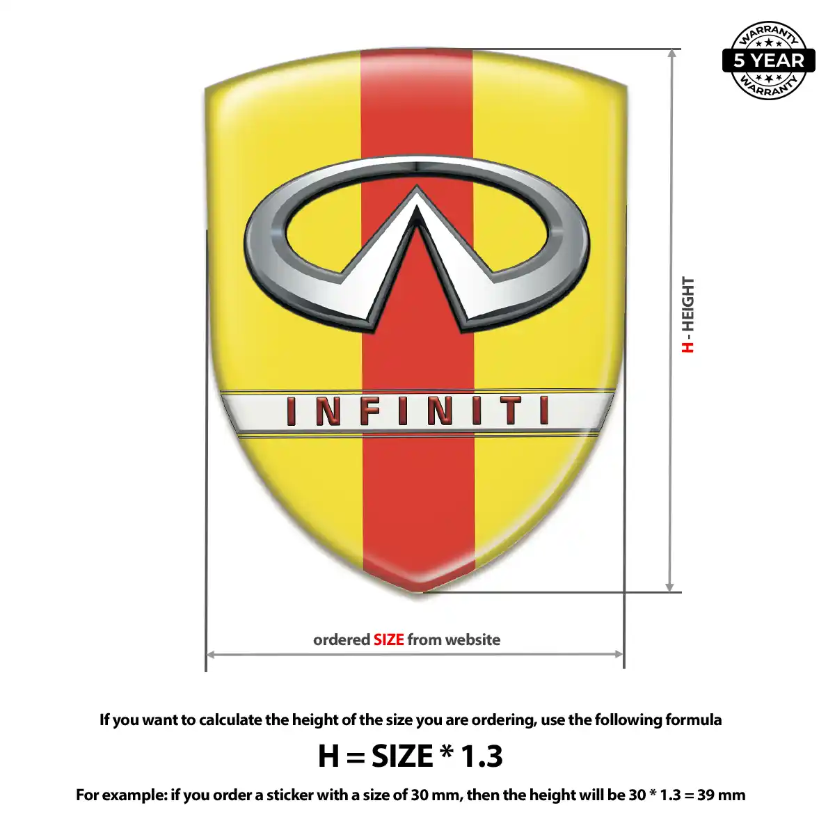 Infiniti Sticker Prestige Line