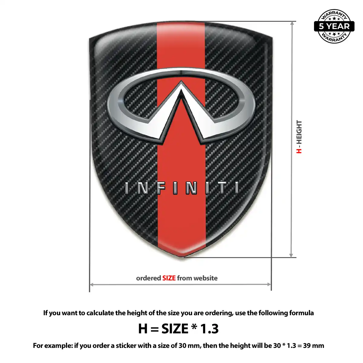 Infiniti Sticker Prime Quality