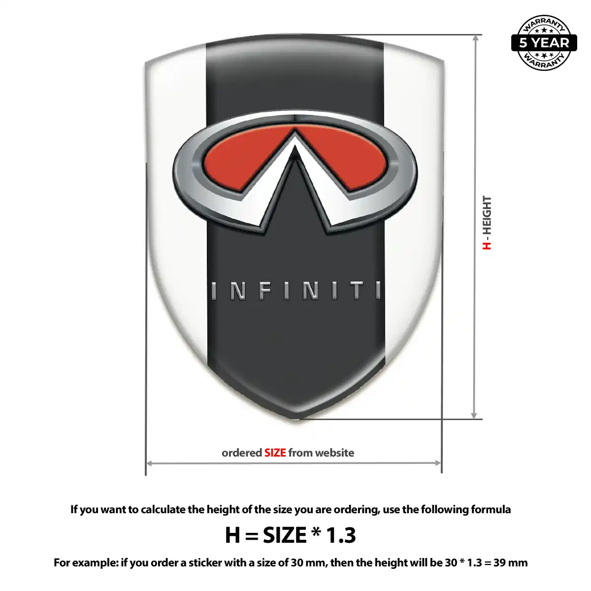 Infiniti Sticker Refined Design