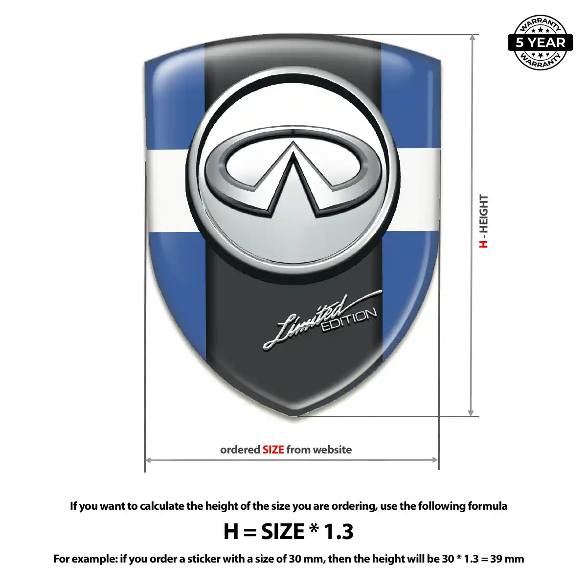 Infiniti Sticker Resin Elite