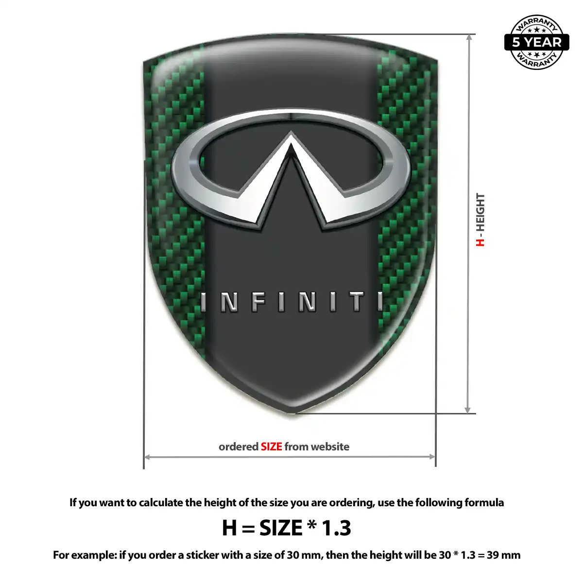 Infiniti Vehicle Logo Sticker Elite Edition