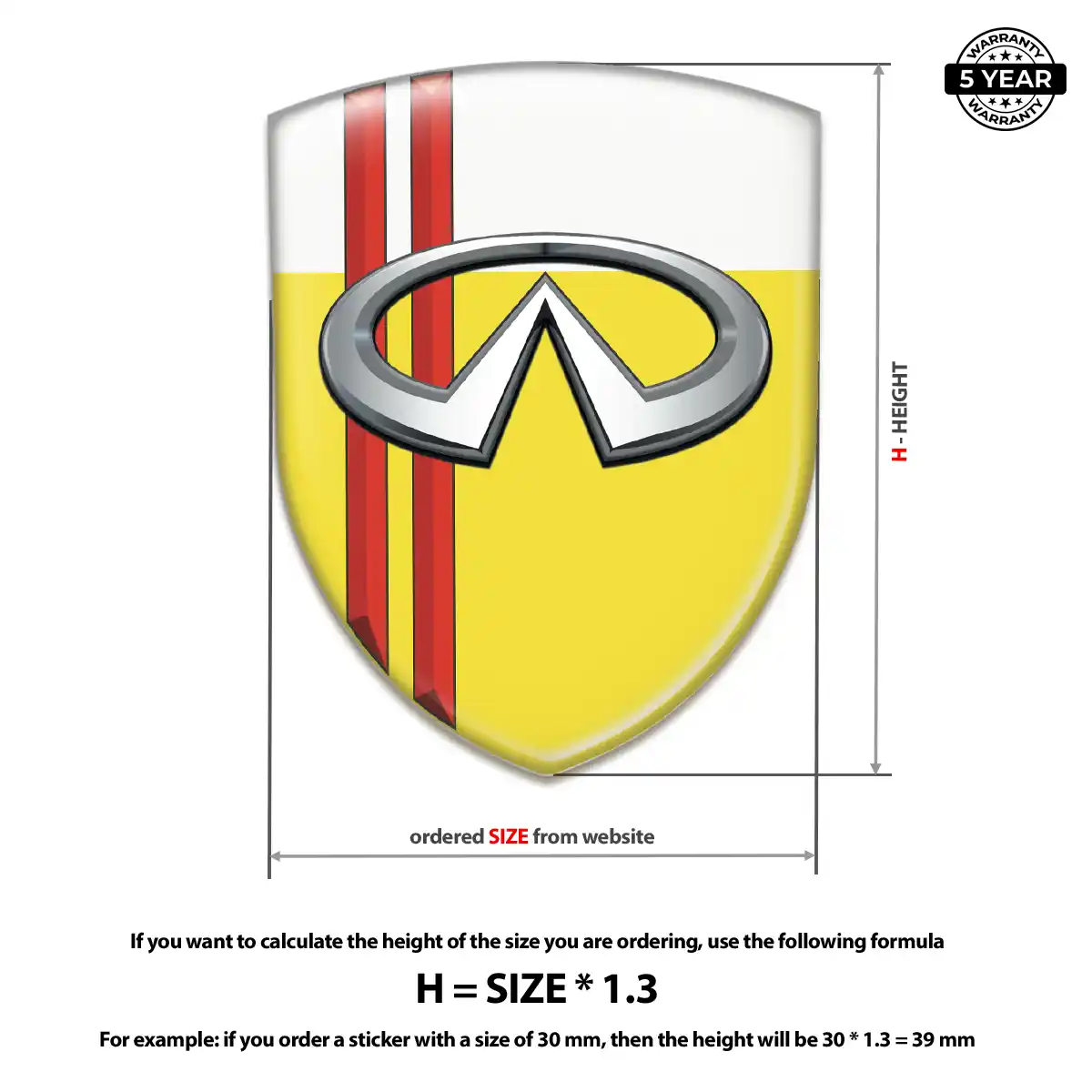 Infiniti Vehicle Logo Sticker Sleek Style