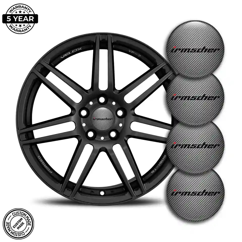 Irmsher Logo Silicone Sticker Sleek Style