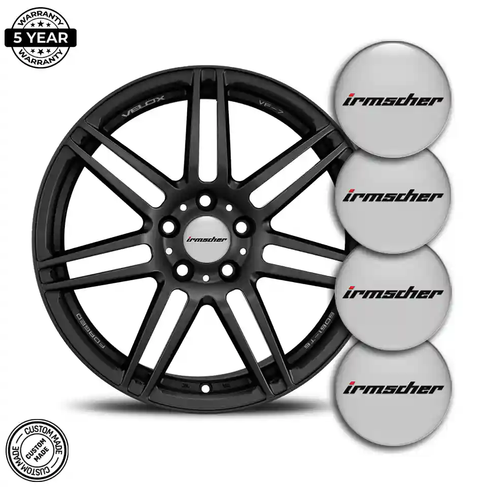 Irmsher Wheel Emblem Self-Adhesive Sleek Style