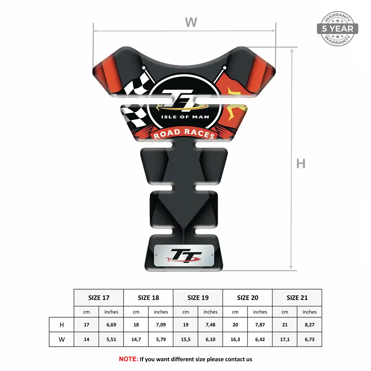 Isle of MAN 3D Domed Tank Pad Exclusive Series