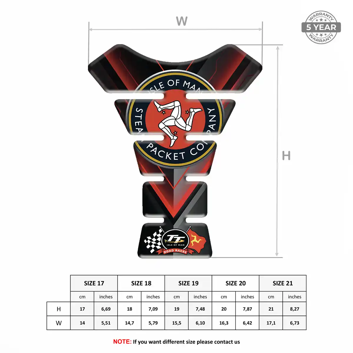 Isle of MAN 3D Tank Pad Exclusive Series