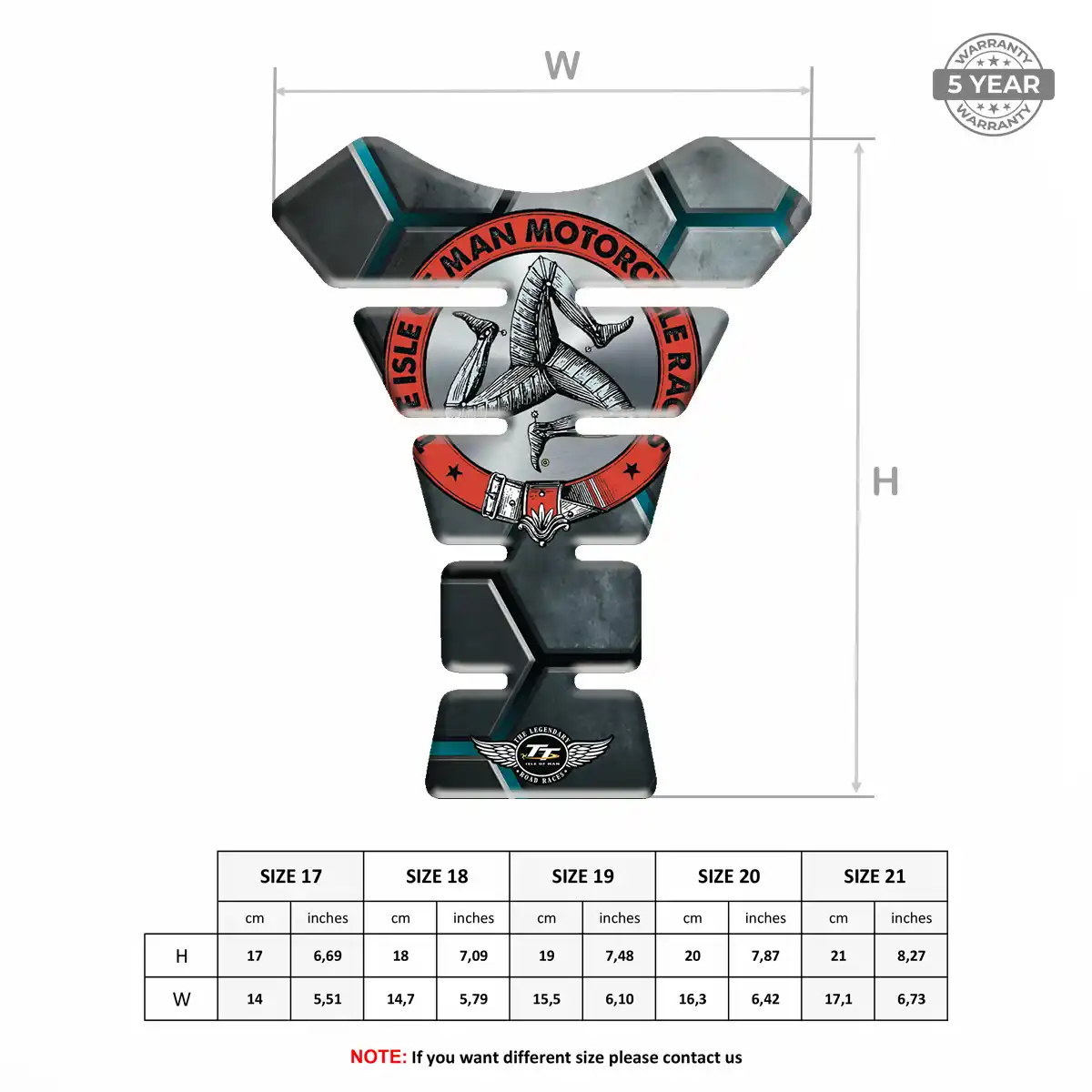 Isle of MAN Bike Tank Protector Prestige Line