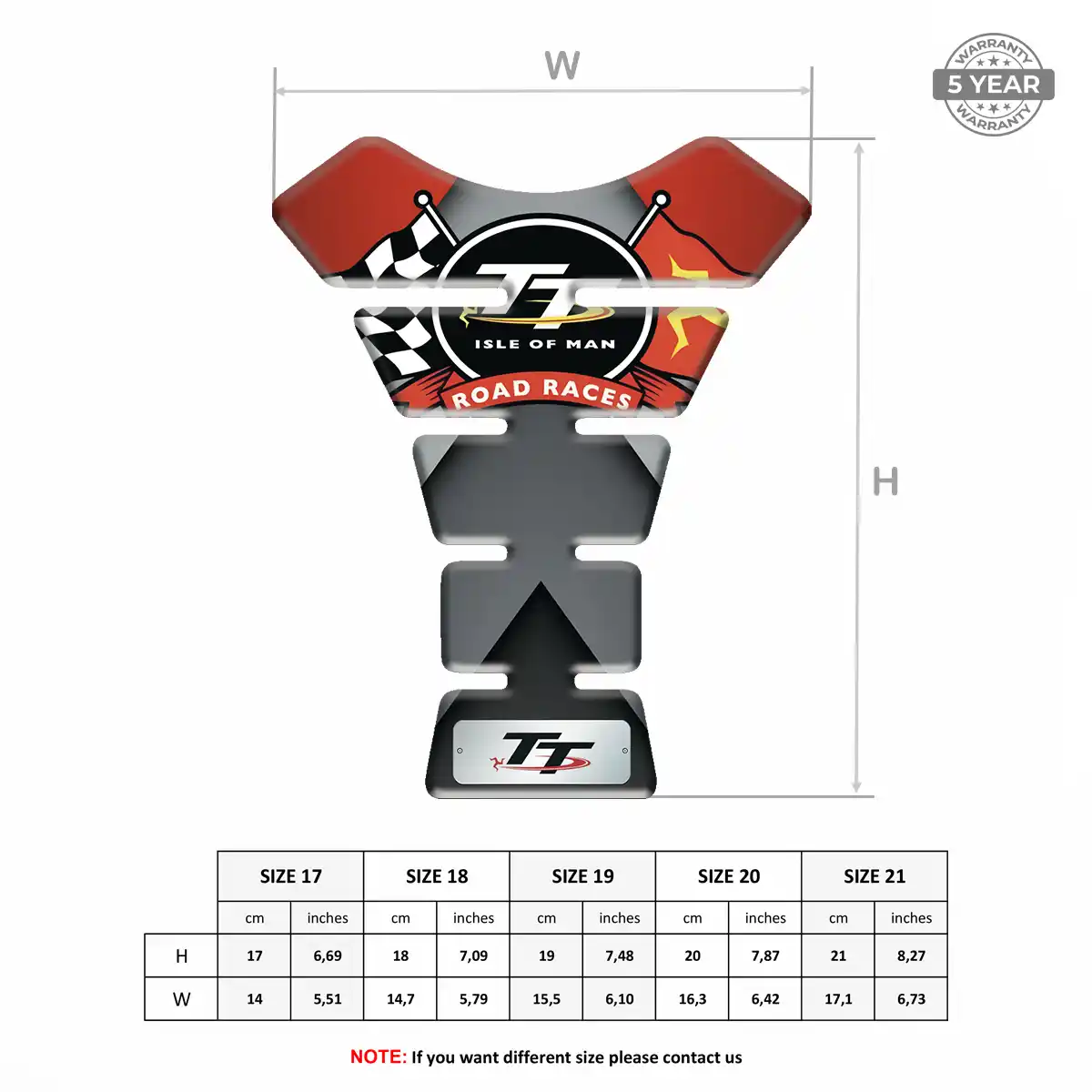 Isle of MAN Bike Tank Protector Sleek Style