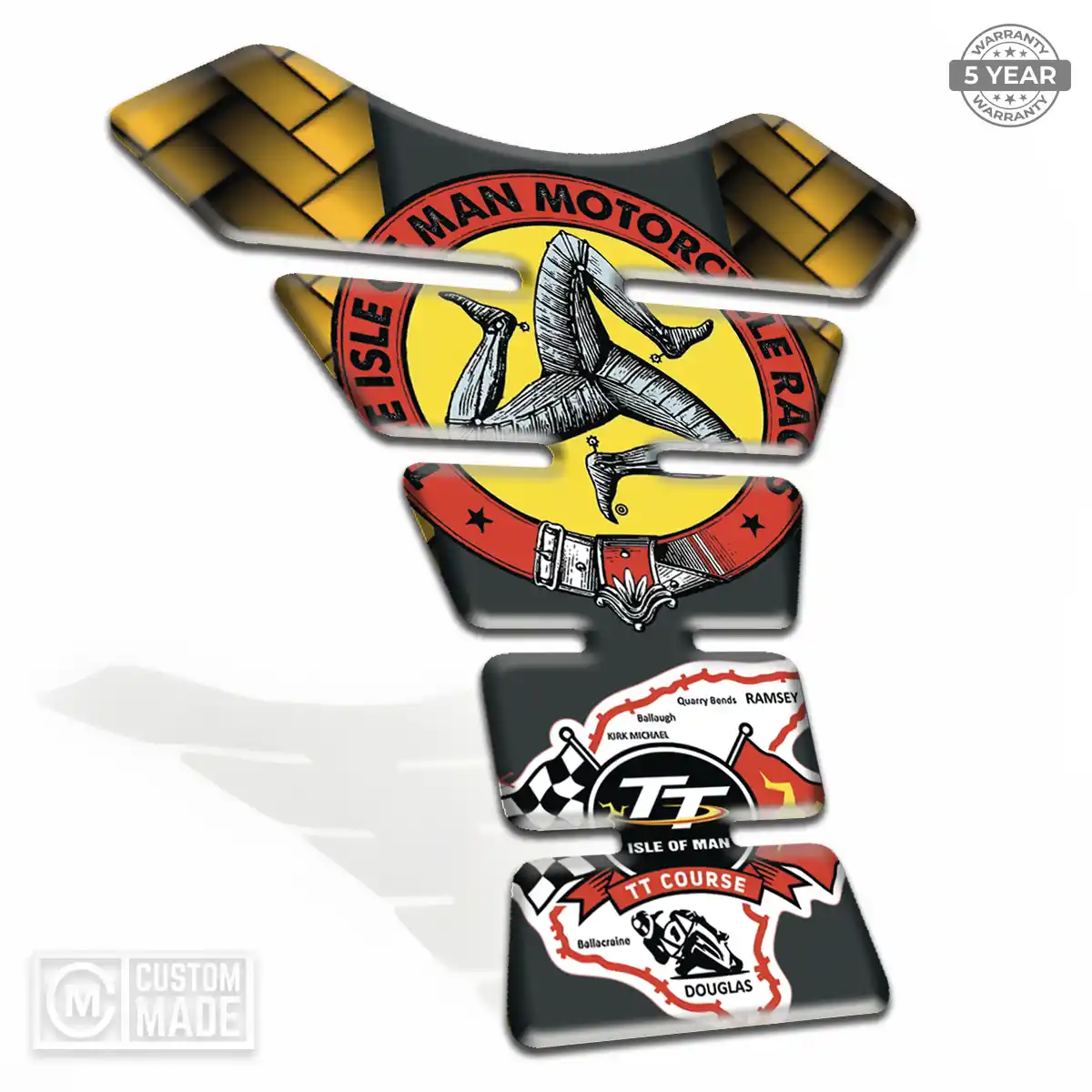Isle of MAN Domed Tank Pad Elite Finish