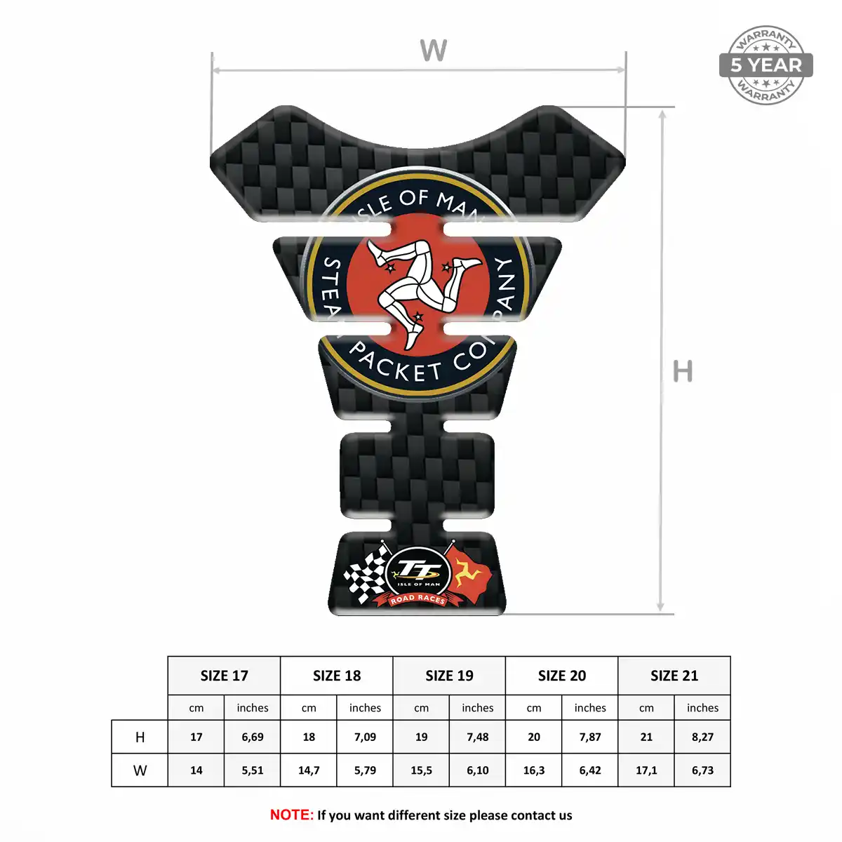 Isle of MAN Domed Tank Pad Exclusive Series