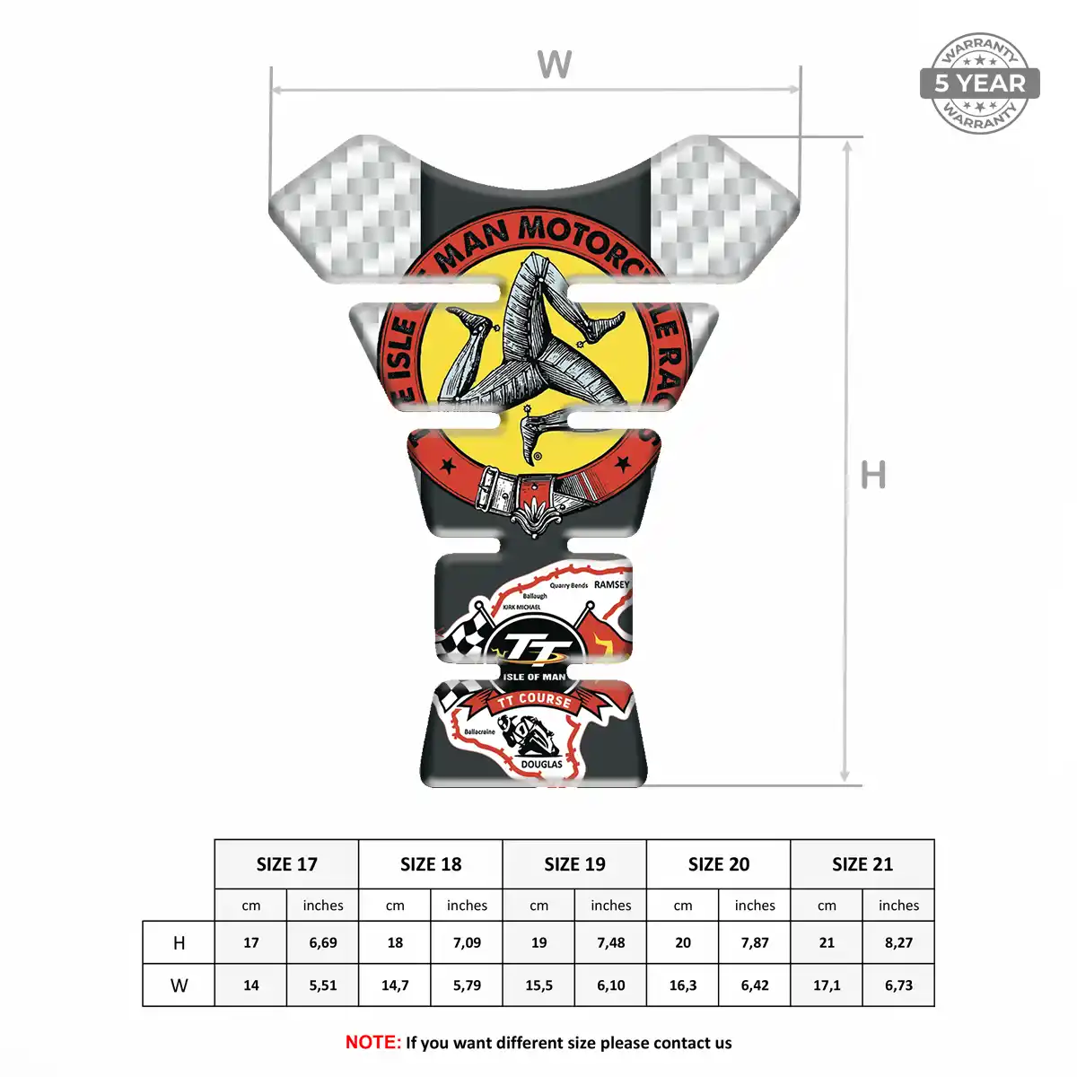 Isle of MAN Domed Tank Protector Prestige Line