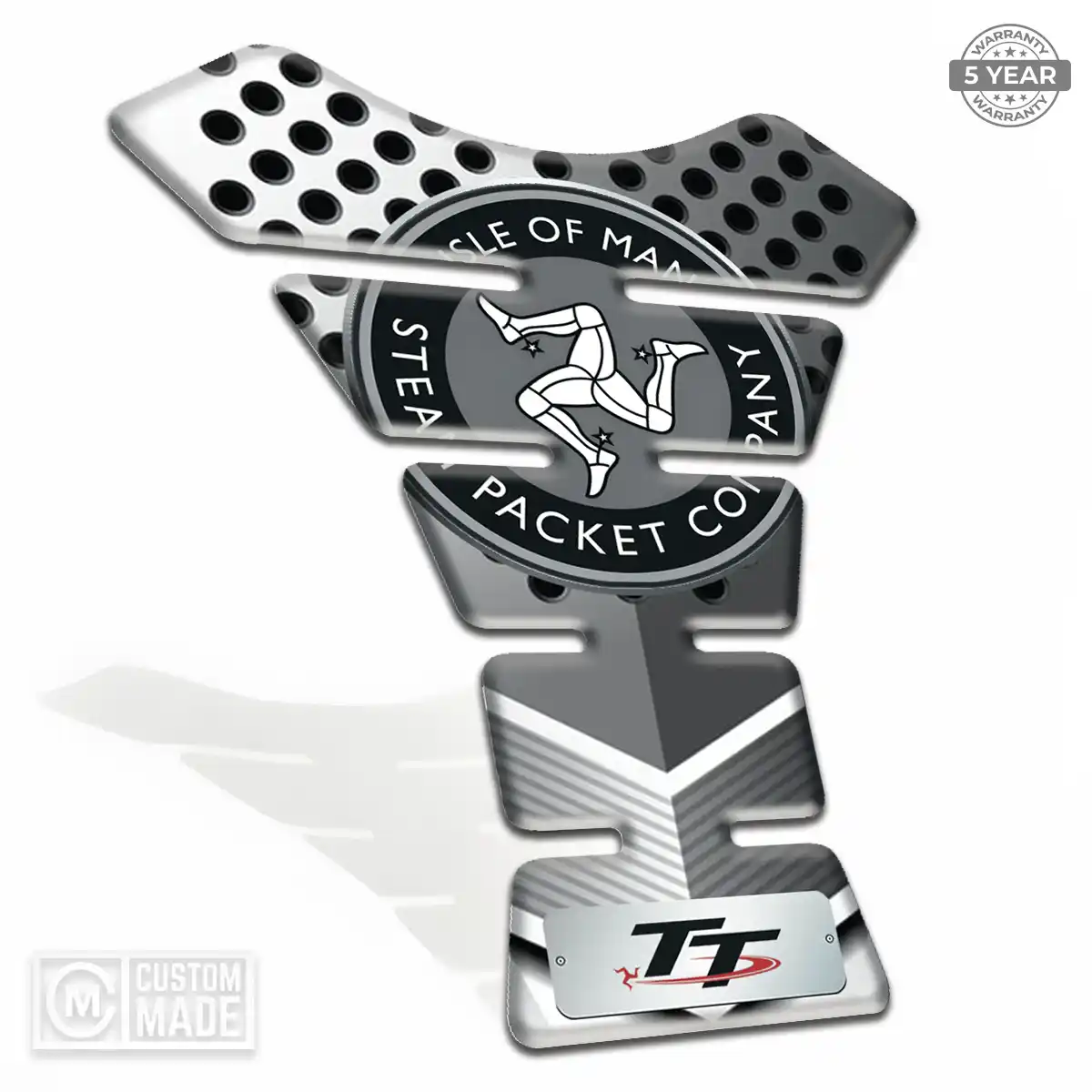 Isle of MAN Domed Tank Sticker Signature Grade