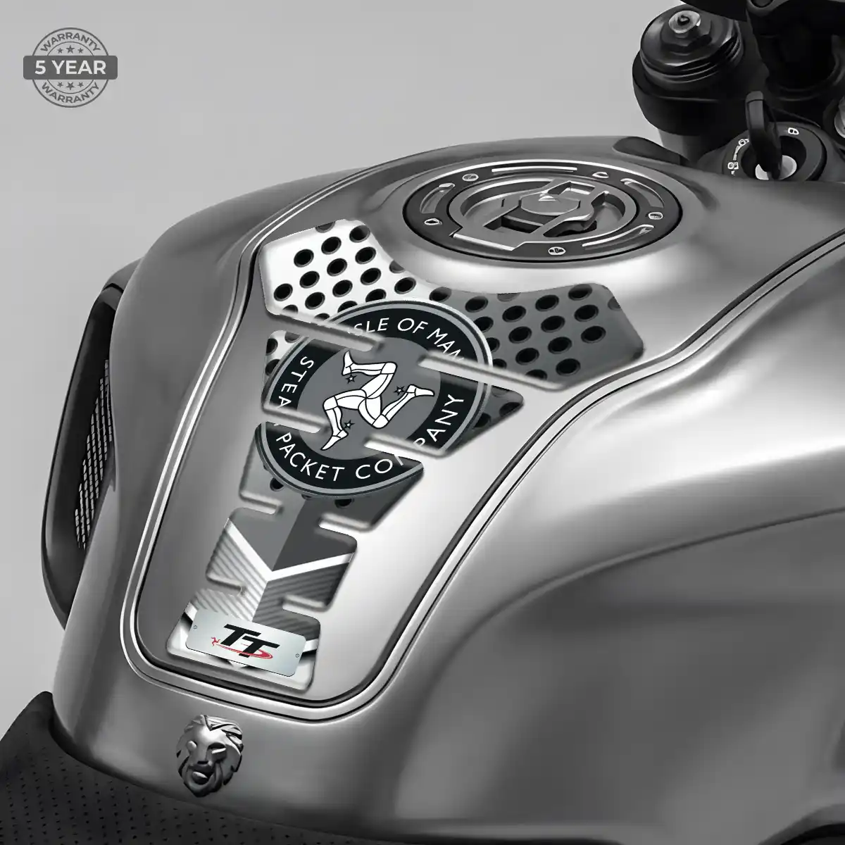 Isle of MAN Domed Tank Sticker Signature Grade