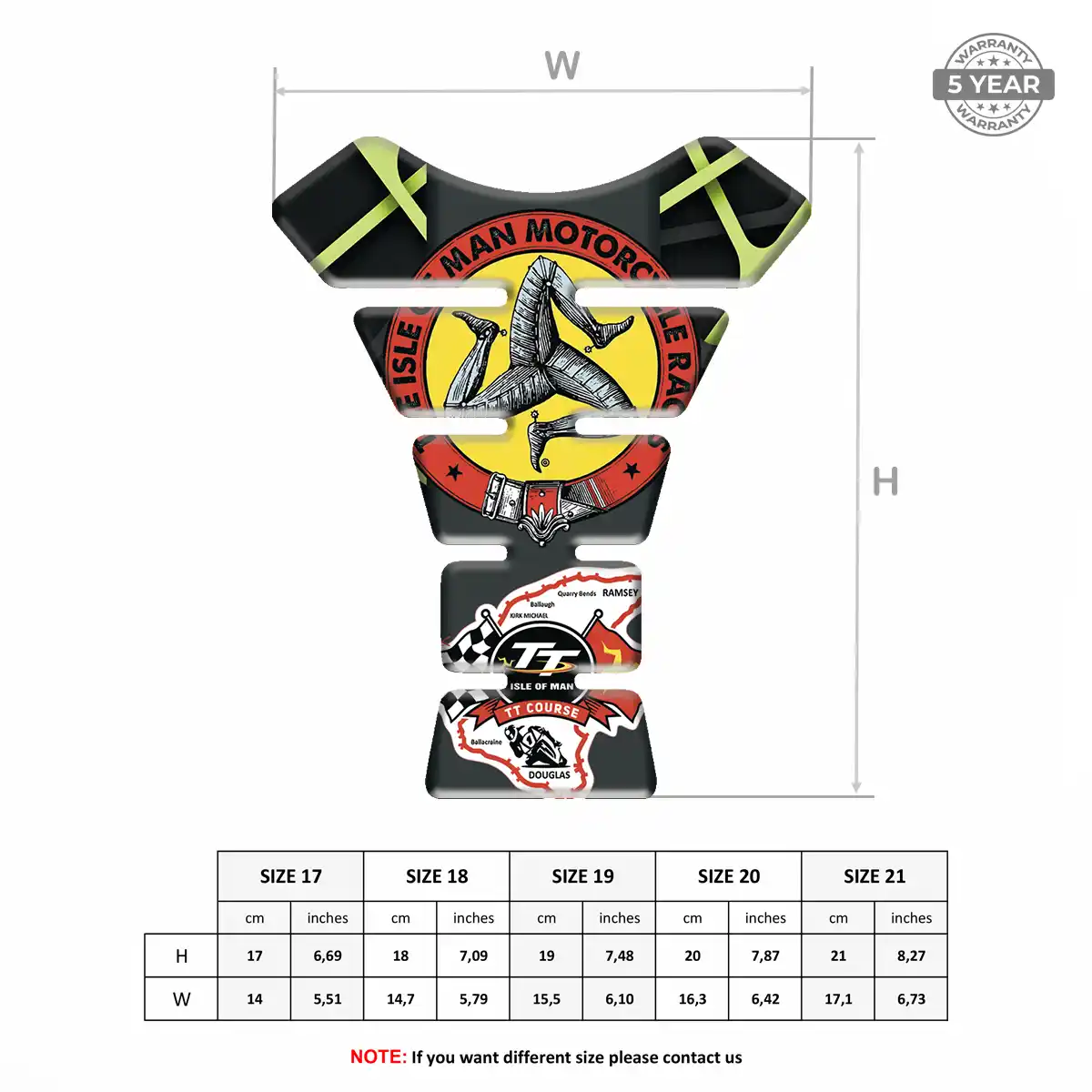 Isle of MAN Fuel Tank Pad Elite Finish