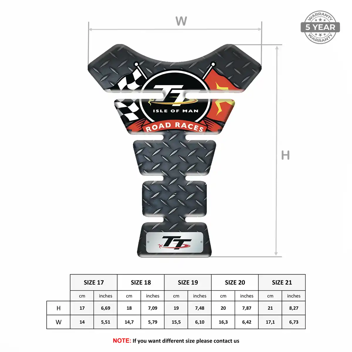 Isle of MAN Fuel Tank Pad Prime Quality