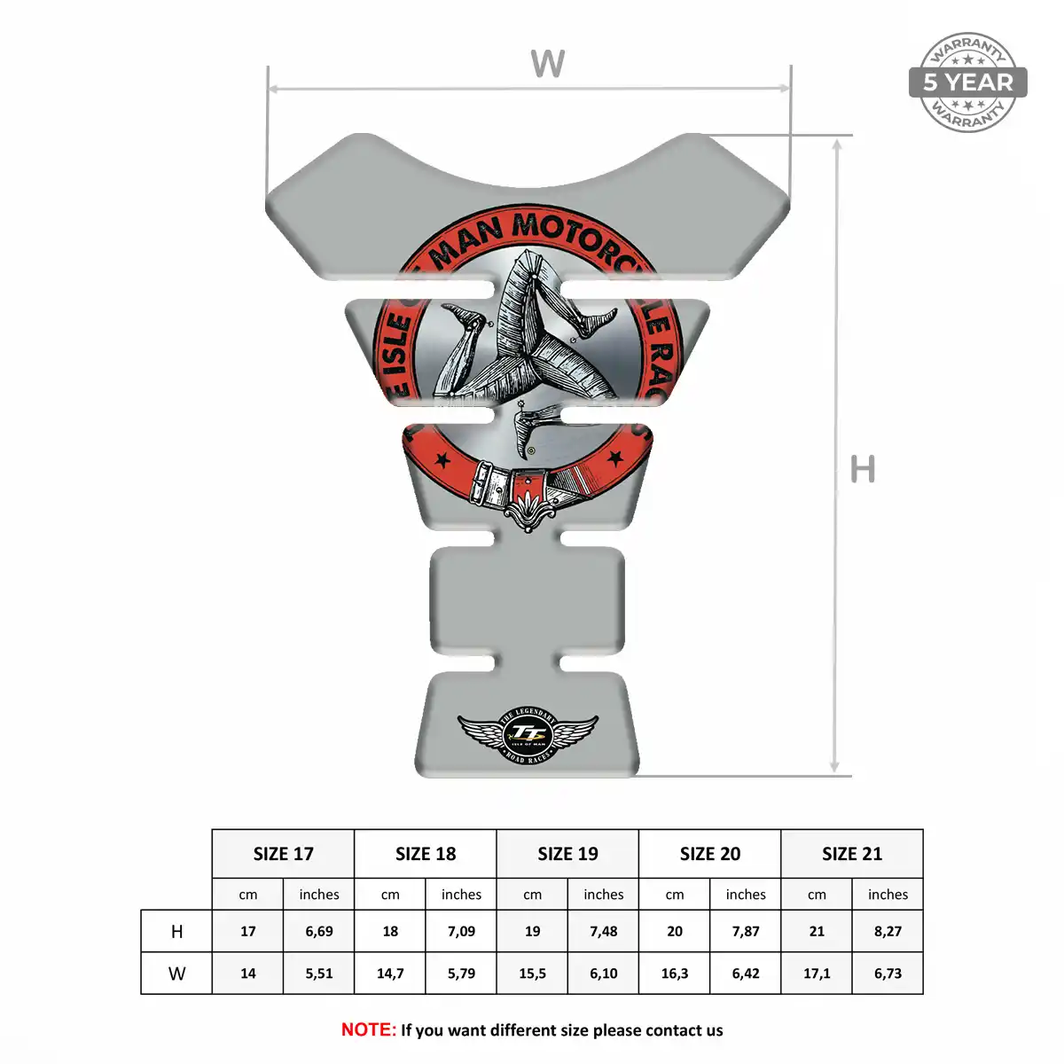 Isle of MAN Fuel Tank Protector Exclusive Series