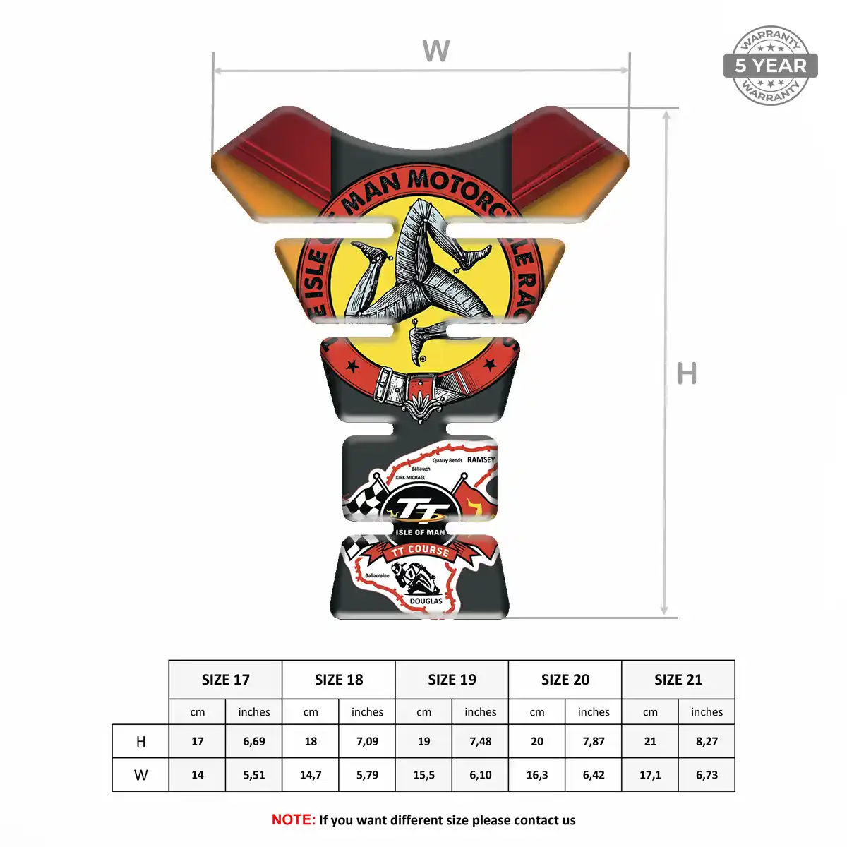 Isle of MAN Gas Tank Pad Exclusive Series