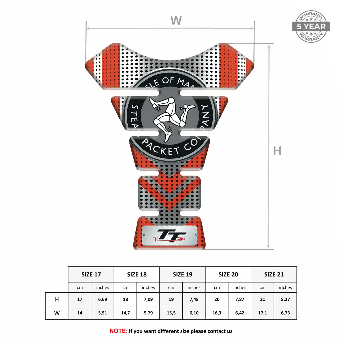 Isle of MAN Gel Tank Pad Refined Design