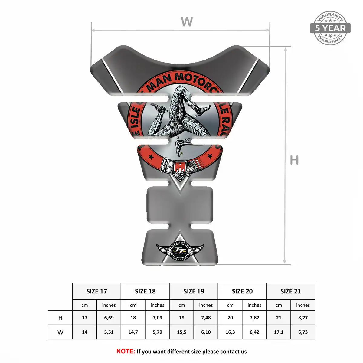 Isle of MAN Motorbike Tank Pad Exclusive Series