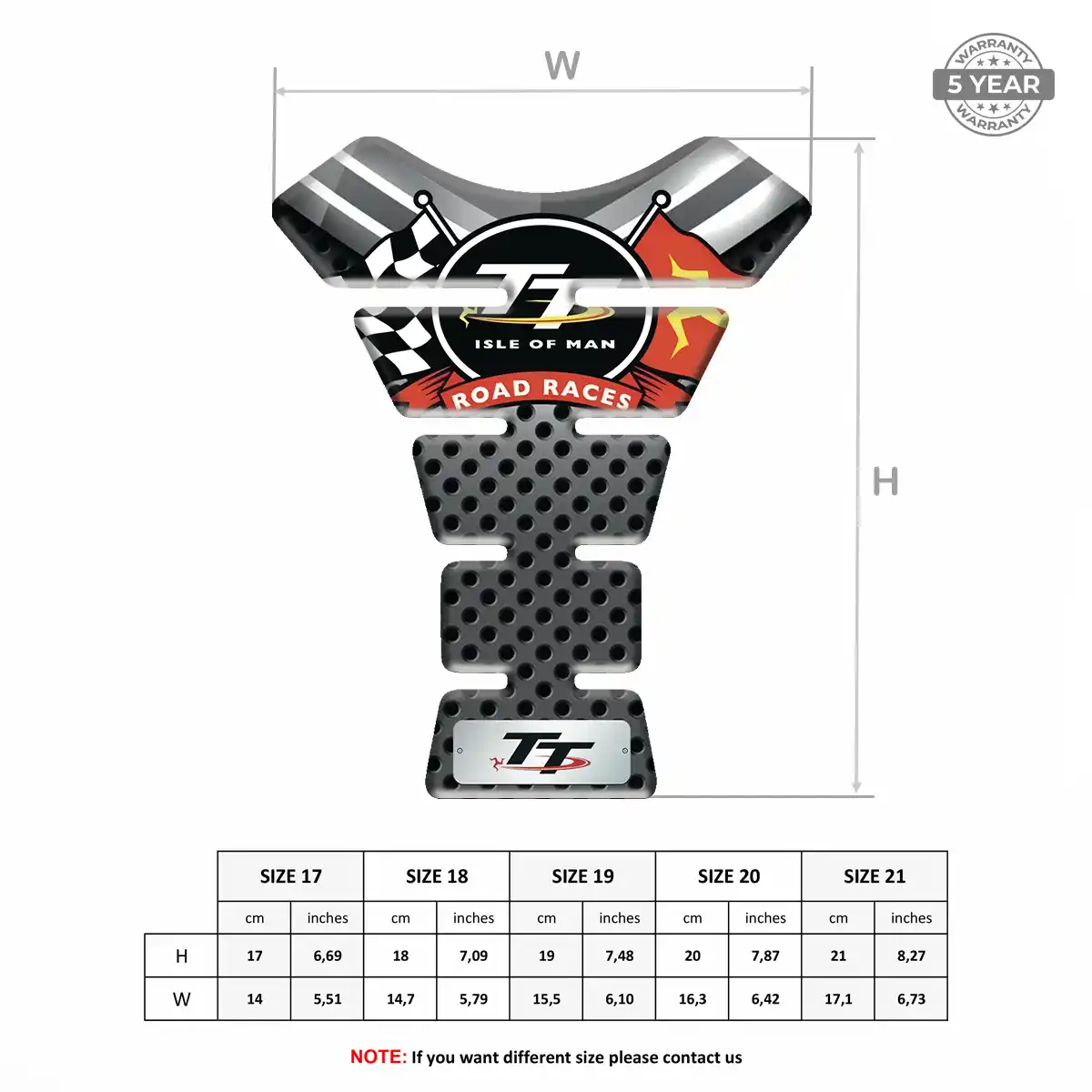 Isle of MAN Motorbike Tank Pad Prestige Line