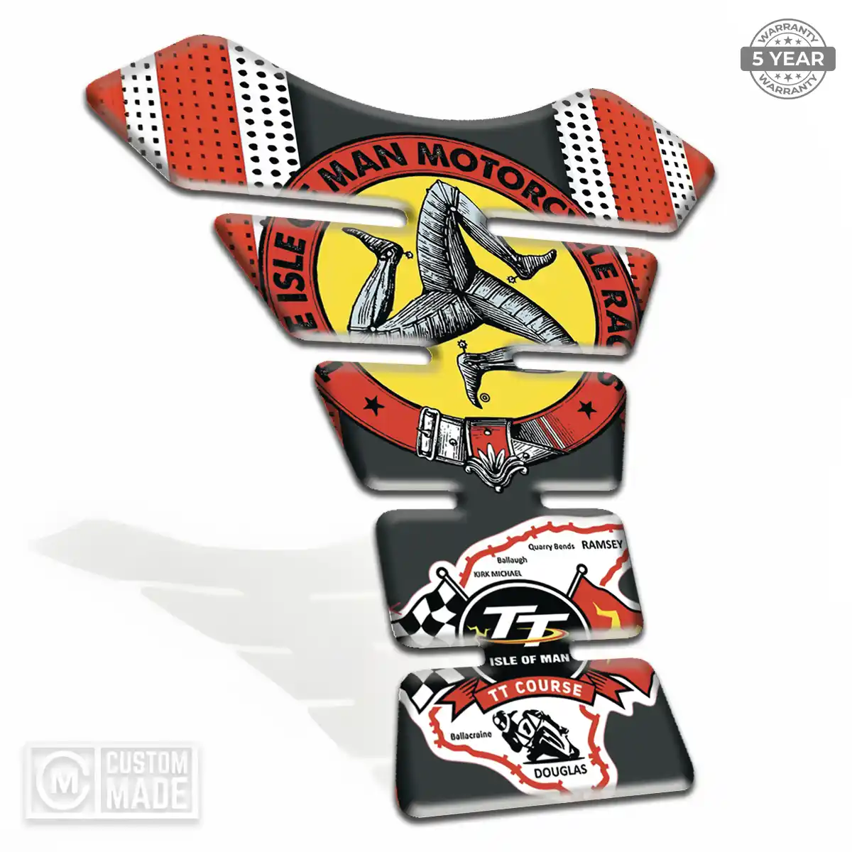 Isle of MAN Motorbike Tank Pad Prime Quality