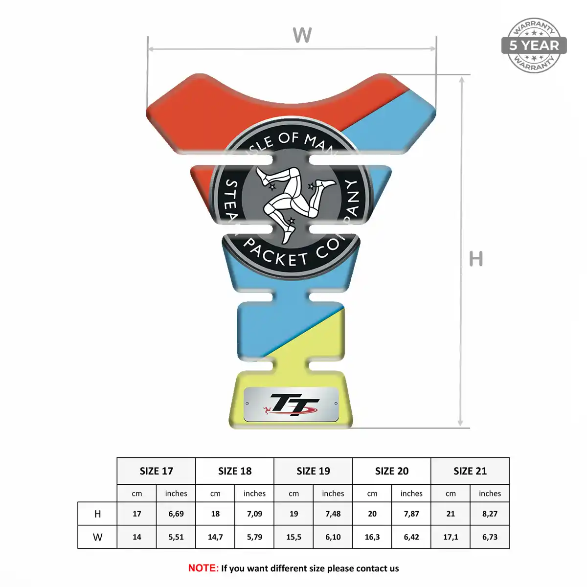 Isle of MAN Motorcycle Tank Decal Exclusive Series