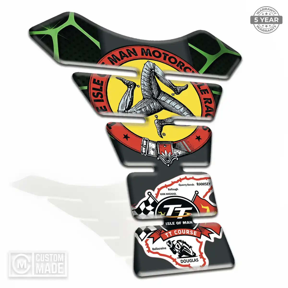 Isle of MAN Motorcycle Tank Decal Signature Grade